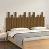 vidaXL Wall Headboard Honey Brown 159.5x3x80 cm Solid Wood Pine