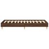 vidaXL Bed Frame No Mattress Brown Oak 100x200 cm Engineered Wood