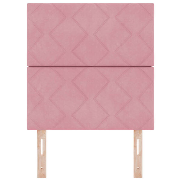 vidaXL Headboard Height Adjustable with Headboard Pink 80 cm Velvet