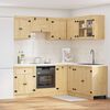 vidaXL Cabinet with Shelf SKI 8 pcs Honey Brown Solid Pine Wood