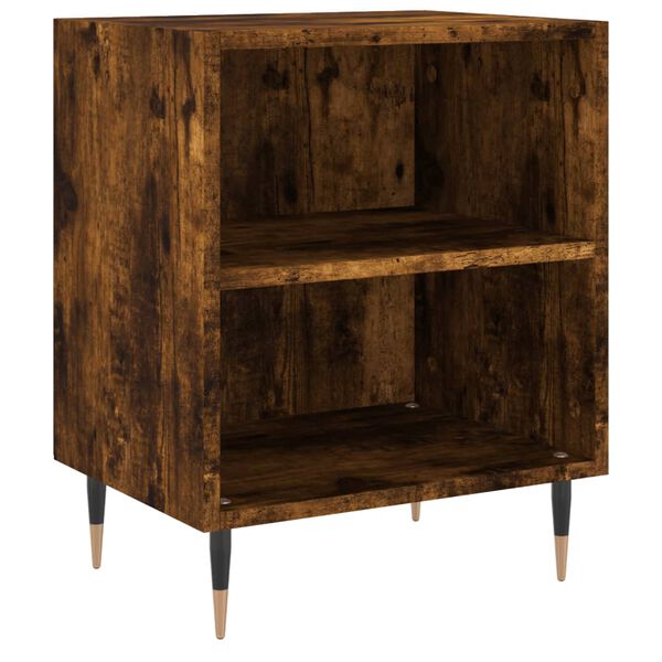 vidaXL Bedside Cabinets 2 pcs Smoked Oak 40x30x50 cm Engineered Wood