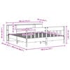 vidaXL Bookcase Bed without Mattress 180x200 cm Super King Solid Wood Pine