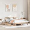 vidaXL Bed Frame without Mattress 135x190 cm Double Solid Wood Pine