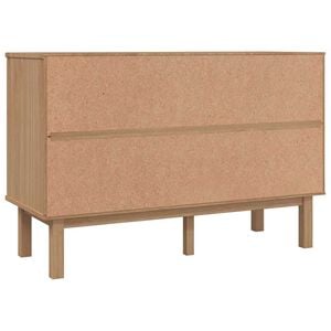 vidaXL Drawer Cabinet"OTTA" 111x43x73,5 cm Solid Wood Pine