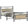 vidaXL Bed Frame without Mattress Sonoma Oak 100x190 cm Engineered Wood