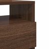 vidaXL Bedside Cabinets 2 pcs with 2 Drawers Brown Oak 40x33x60 cm