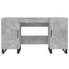 vidaXL Desk Concrete Grey 140x50x75 cm Engineered Wood