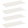 vidaXL Floating Shelf 4 pcs White 60 x 18 x 2.5 cm Steel