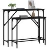 vidaXL Console Tables 2 pcs Black Engineered Wood