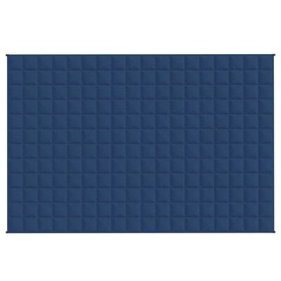 vidaXL Weighted Blanket Blue 137x200 cm Single 6 kg Fabric
