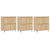 vidaXL Sideboards 3 pcs Sonoma Oak Engineered Wood