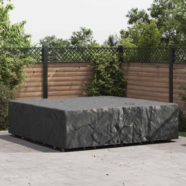 vidaXL Furniture Cover Plain Black 260 x 260 x 90 cm 210D