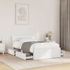 vidaXL Bed Frame with Headboard without Mattress White 90x190 cm Single