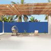 vidaXL Retractable Side Awning Blue 200x1200 cm
