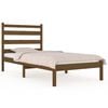 vidaXL Bed Frame without Mattress Honey Brown Solid Wood 100x200 cm
