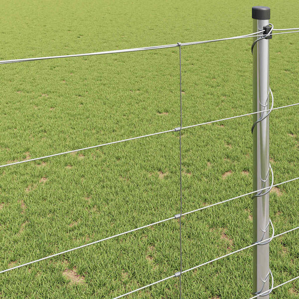 vidaXL Field Fence Silver 50 x 1.2 m Galvanised steel