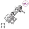 vidaXL Hinge 12 pcs Nickel 139 x 64.1 x 10 mm Iron