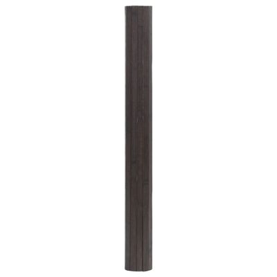 vidaXL Rug Rectangular Dark Brown 70x200 cm Bamboo