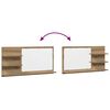 vidaXL Bathroom Mirror Cabinet Artisan Oak 90x11x45 cm Engineered Wood