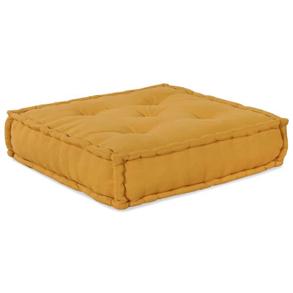 vidaXL Modular Sofa 2 pcs Yellow 140 x 70 x 56 cm Fabric