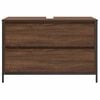 vidaXL Bathroom Basin Cabinet with Drawers Brown Oak 90x34.5x60 cm