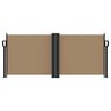 vidaXL Retractable Side Awning Taupe 100x1000 cm