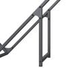 vidaXL Firewood Rack Anthracite 100x25x100 cm Cold-rolled steel