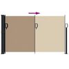 vidaXL Retractable Side Awning Taupe 120x500 cm