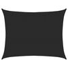 vidaXL Sunshade Sail 160 g/m&sup2; Rectangular Black 6x8 m HDPE