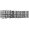 vidaXL Dog Kennel | Black | Powder-coated steel | Large | Durable | Dog Kennel