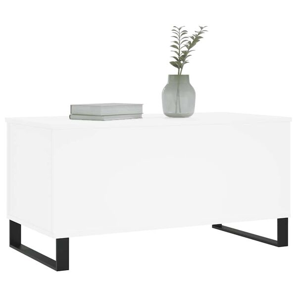 vidaXL Coffee Table White 90x44.5x45 cm Engineered Wood