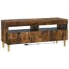 vidaXL LED TV Cabinet Smoked Oak Engineered Wood