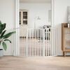 vidaXL Dog Gate Foldable 3 Panels White 150 cm&nbsp;Poplar Wood