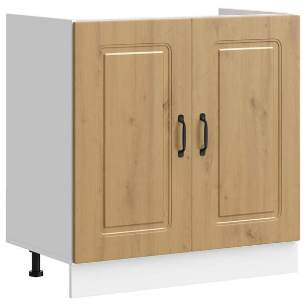 vidaXL Sink Base Cabinet Kalmar Artisan Oak 80x46x81.5 cm Engineered Wood