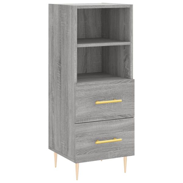 vidaXL Sideboard Grey Sonoma 34.5x34x90 cm Engineered Wood
