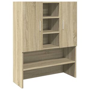 vidaXL Washing Machine Cabinet Sonoma Oak 70.5x24x90 cm