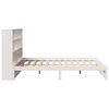 vidaXL Bookcase Bed without Mattress White 140x190cm Solid Wood Pine