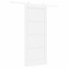 vidaXL Sliding Door White 86 x 198.5 cm Solid Pine Wood
