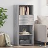 vidaXL Highboard Grey Sonoma 50x42.5x124 cm Engineered Wood
