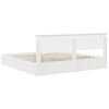 vidaXL Storage Bed with Headboard White 200 x 200 cm Engineered Wood