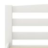 vidaXL Bed Frame without Mattress White Solid Pinewood 140x200 cm