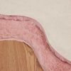 vidaXL Faux Rabbit Fur Rug Olite Pink 50 x 80 cm Polyester