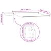 vidaXL Electric Retractable Awning Beige 2.5 x 2 m