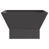 vidaXL Fire Pit Black 60 x 60 x 35 cm Steel