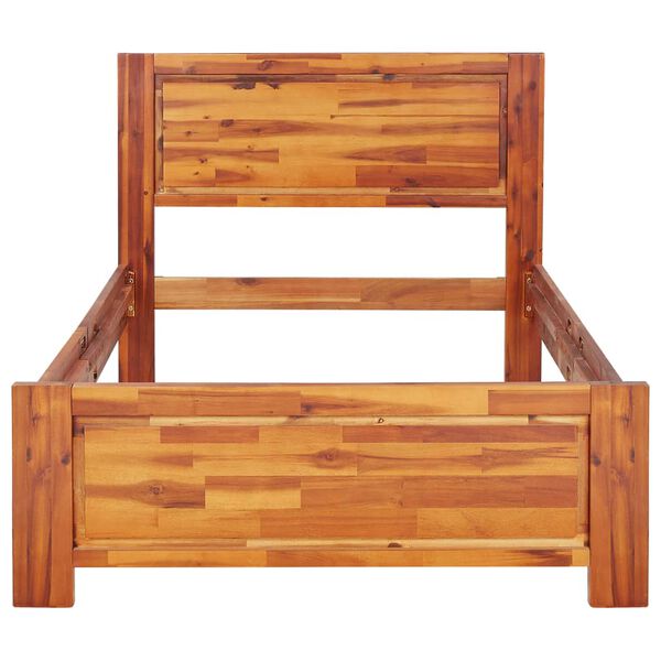 vidaXL Bed Frame without Mattress Solid Acacia Wood 100x200cm
