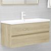 vidaXL Sink Cabinet with Built-in Basin Sonoma Oak Engineered Wood