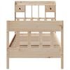 vidaXL Bed Frame without Mattress 75x190 cm Small Single Solid Wood Pine