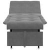 vidaXL Sofa Bed Dark Grey 194 x 67 x 82 cm Microfiber