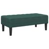 vidaXL Sofa Set with Cushion 2 pcs Dark Green Polyester