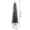vidaXL Artificial Christmas Tree with 300 LEDs with Stand Green 180 cm